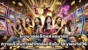 ระบบวอลเล็ตแห่งอนาคต ความเร็วในการฝากถอนเงินใน Skyworld36-6
