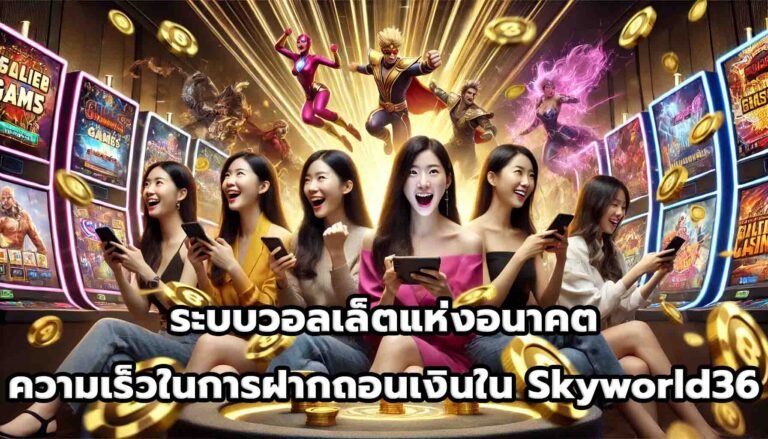 ระบบวอลเล็ตแห่งอนาคต ความเร็วในการฝากถอนเงินใน Skyworld36-6